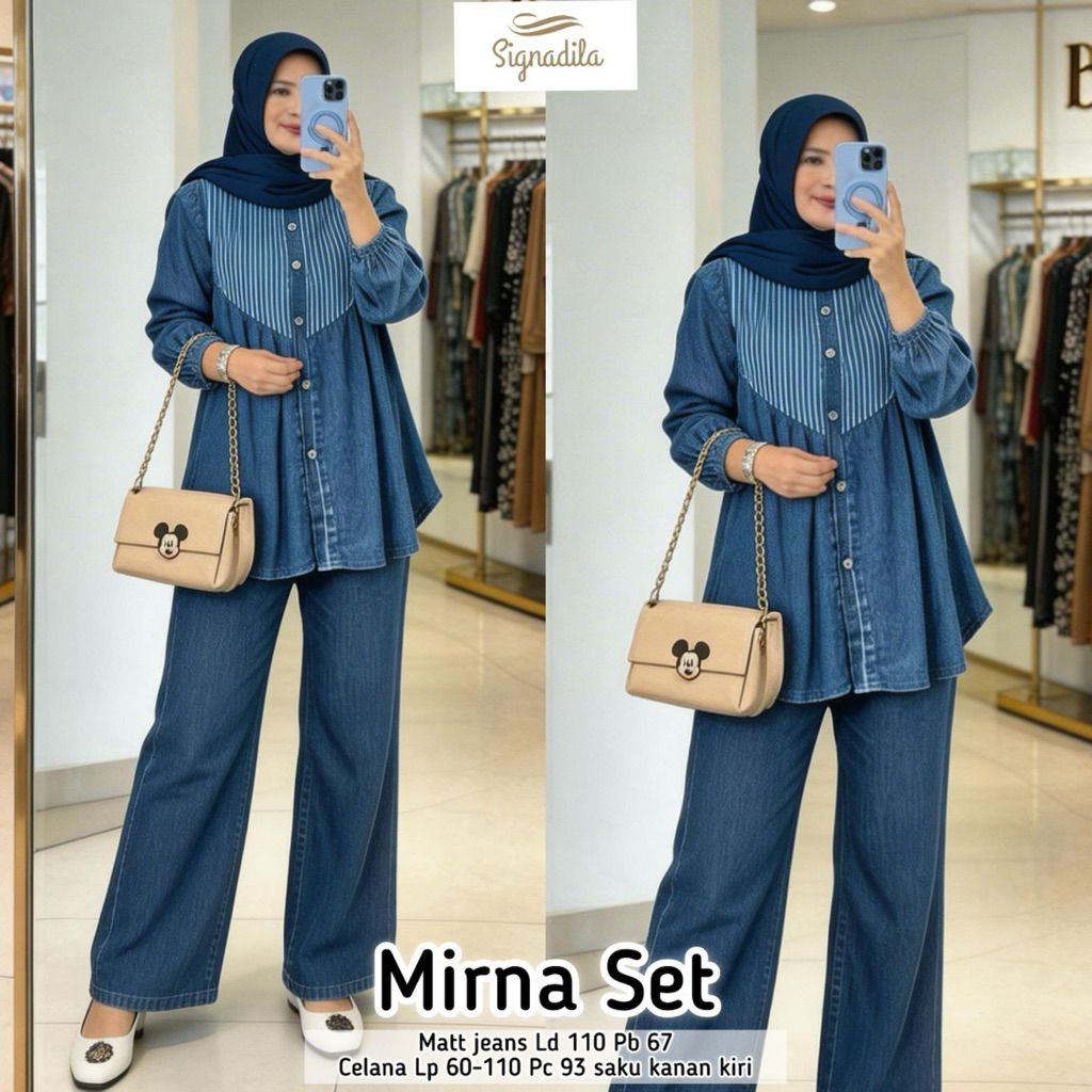 Pakaian Setelan Jeans Wanita Jeans Letia Lea Lian