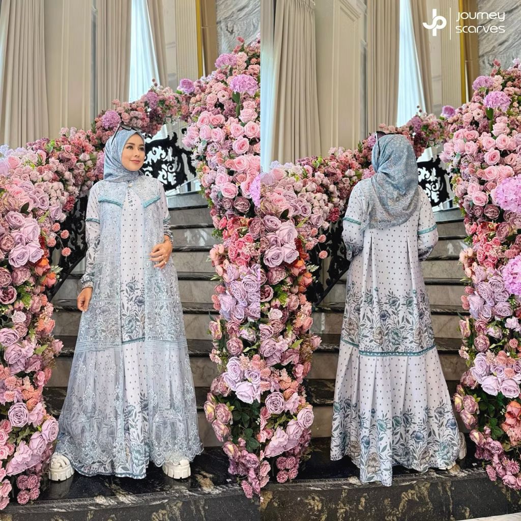 Nabila Dress Journey | Gamis Wanita Terbaru 2026 | Gamis Syari Premium Busui Friendly Adem | Gamis K