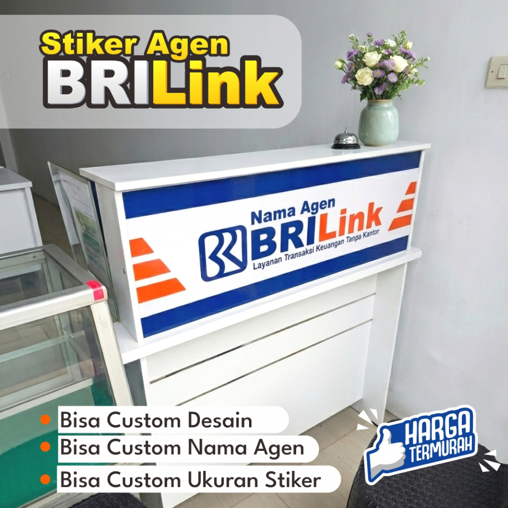 Sticker Stiker Agen Brilink Stiker Banner Renda Agen Brilink