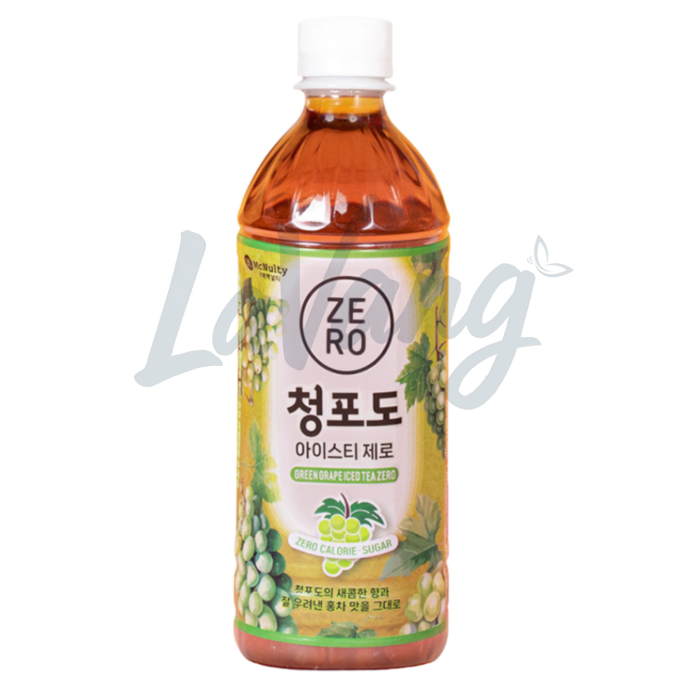 MCNULTY ICE TEA ZERO GREEN GRAPE Teh Korea Zero Sugar 0 Kalori Minuman Diet HALAL 500ml