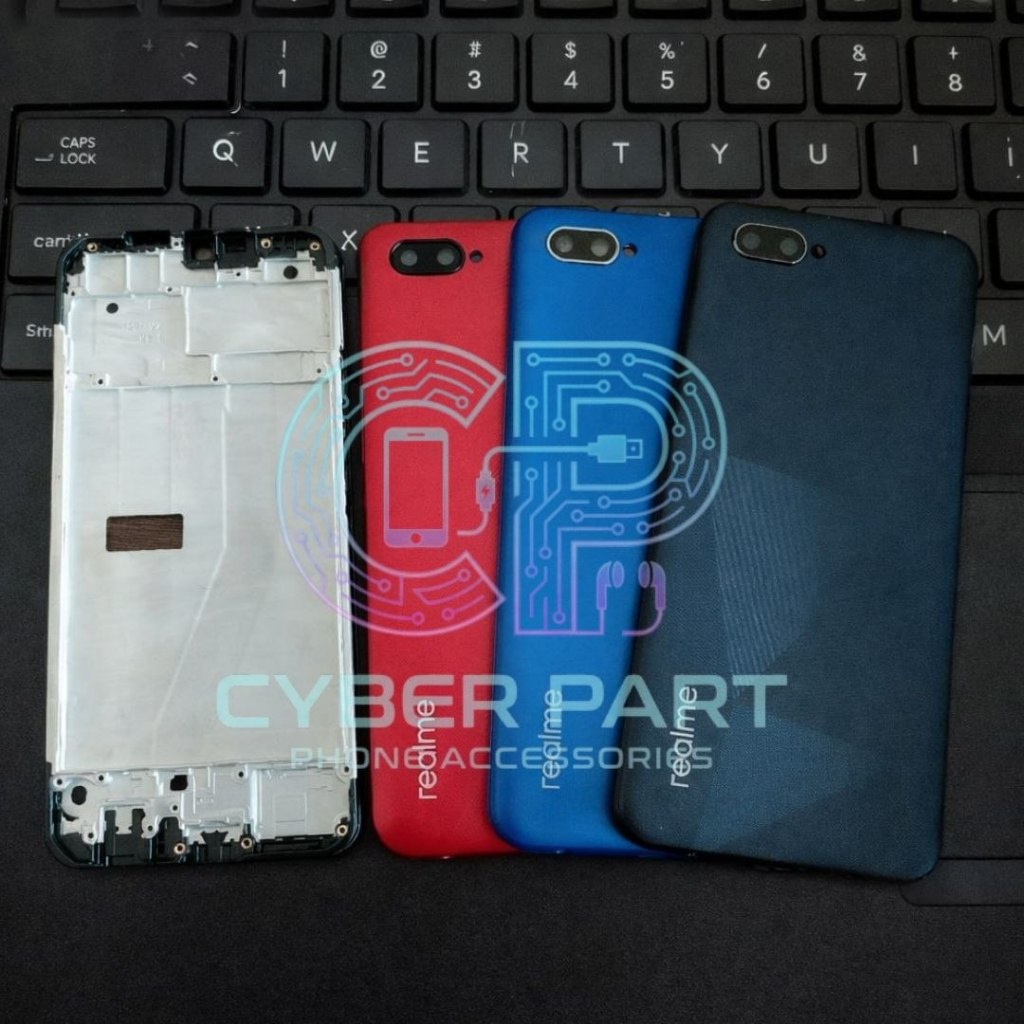 Back Cover Casing Realme C2 RMX1941, RMX194 Fullset Backdoor Tutup Belakang + Frame Lcd Realme c2