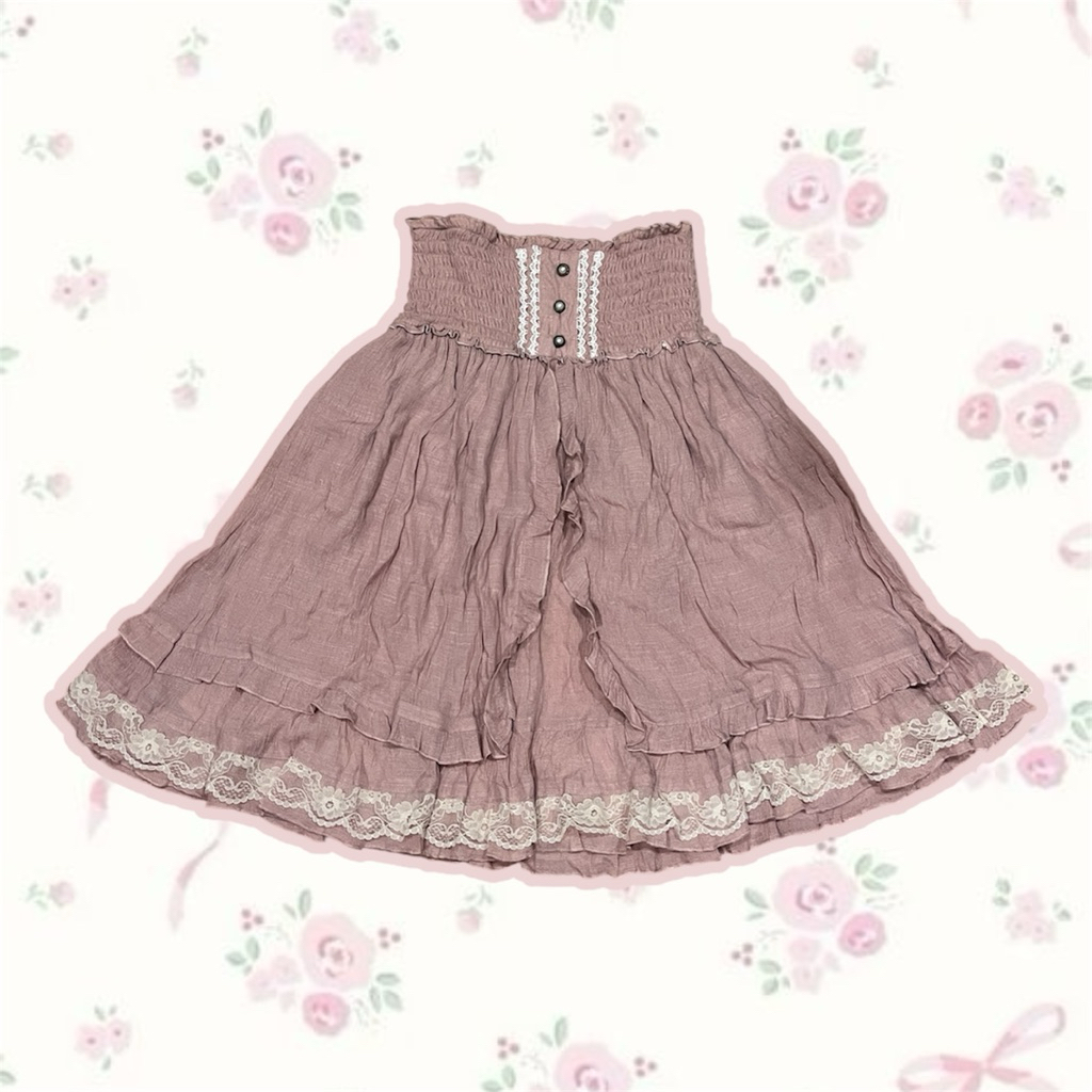 Princess Himekaji Axes Femme Skirt Umpak Mori Kei Kawaii