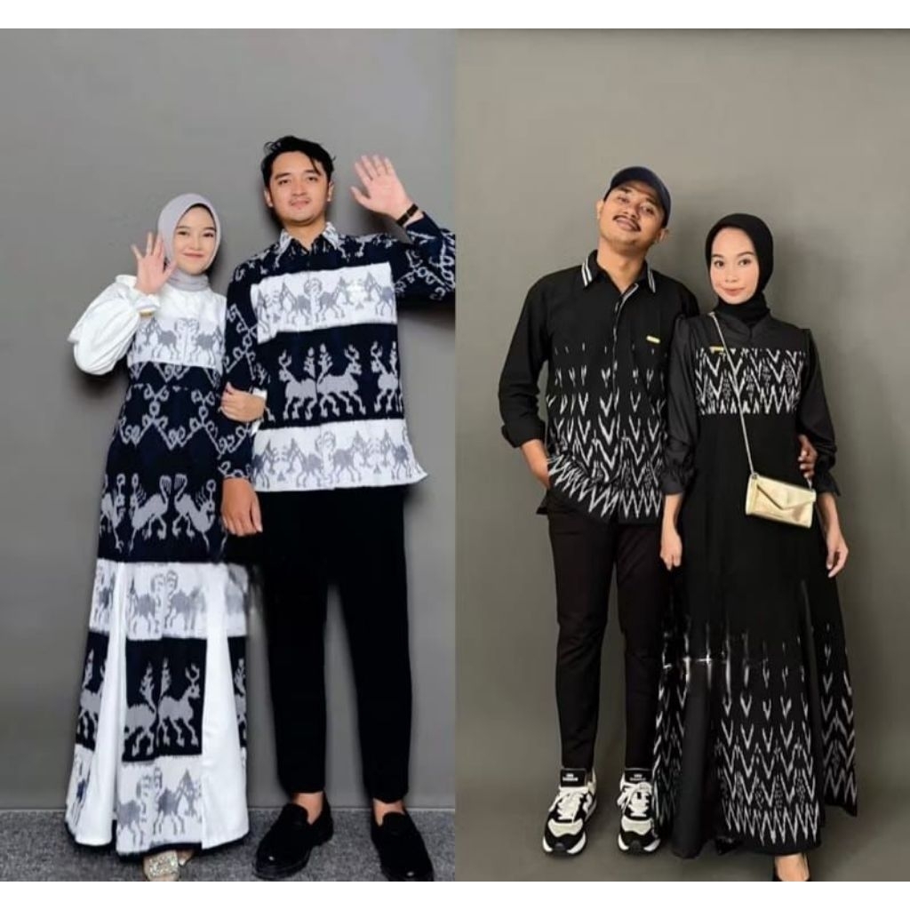 KINANTI COUPLE TENUN - TENUN TROSO - BAJU TENUN COUPLE SARIMBIT
