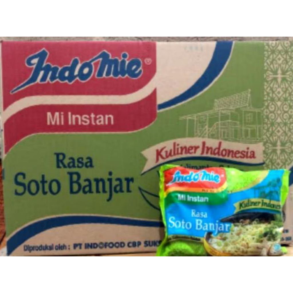 Indomie Soto Banjar , 1 Dus Indomie Soto Mie Instan dengan Rasa Soto Banjar yang Gurih dan Lezat