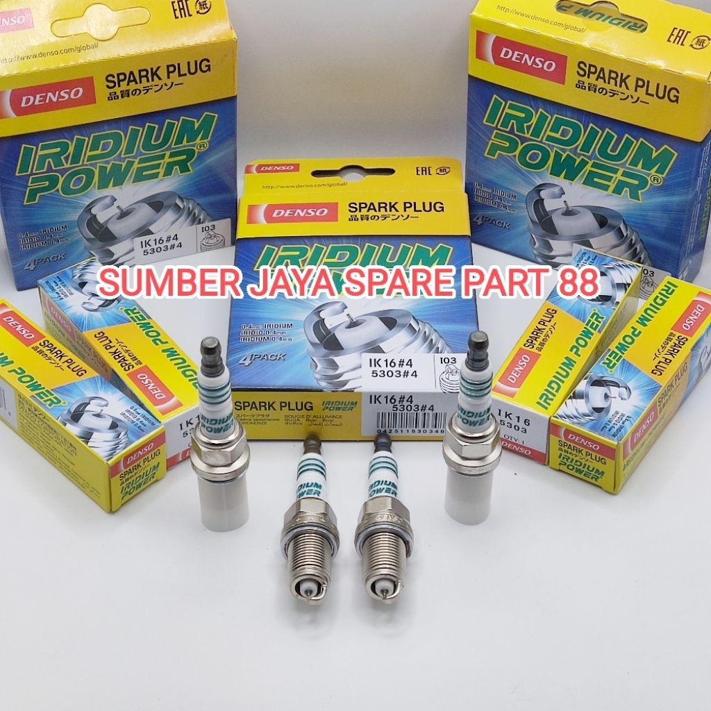 Busi Iridium Denso IK16 Set 4Pc Avanza Xenia Lama 2004-2006 Camry 2001-2010 Carens Carry 2019 kebawa