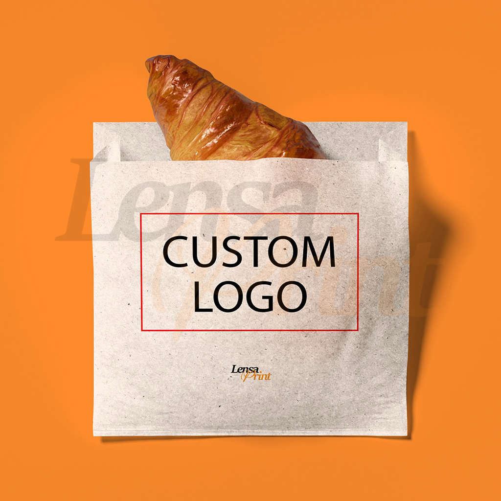 Kantong Kertas Roti (Custom Logo)
