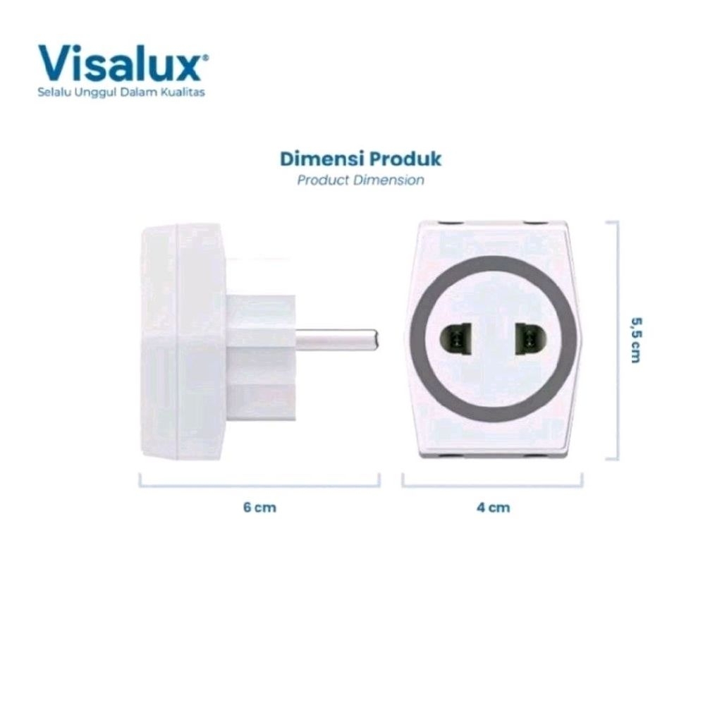 T Multi Cabang 3 Visalux - Steker T Cabang 3 Visalux - T Multi Kuningan Visalux VKA8812