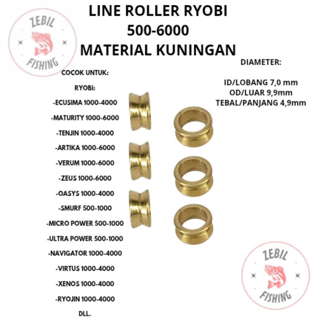 Line Roller Ryobi Kuningan 500 - 6000