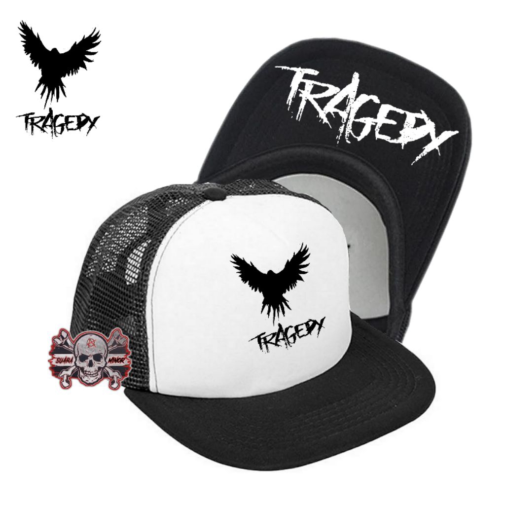 topi snapback trucker jaring distro original band tragedy/ topi snapback jaring distro