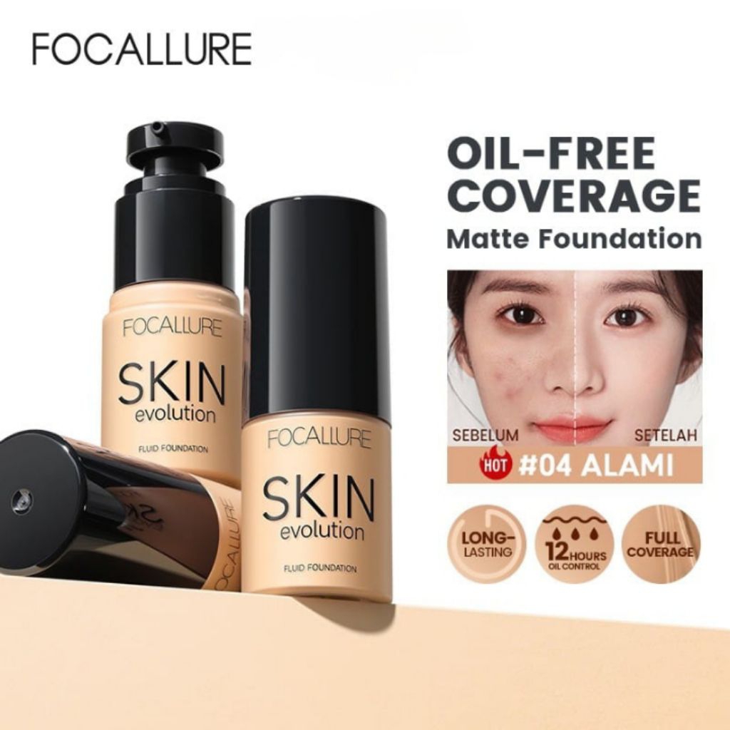 FOCALLURE LIQUID FOUNDATION TAHAN LAMA