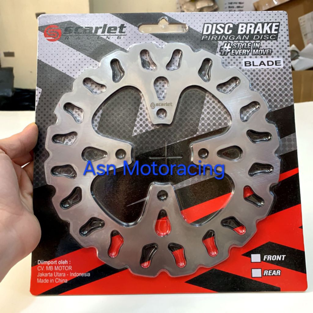 Piringan Cakram Depan Standart Variasi Blade Revo Absolute Revo fit fi Abs 220mm Original Scarlet