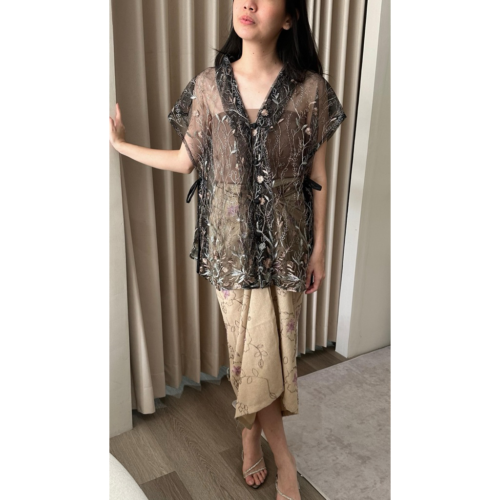 ALYSSA OUTER brokat | brokat kebaya | outer | outer baju pesta