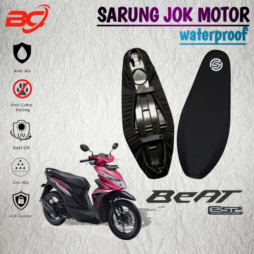 cover jok motor anti slip HONDA BEAT,BEAT FI,BEAT POP,BEAT ESP,BEAT DELUXE,sarung jok motor anti air