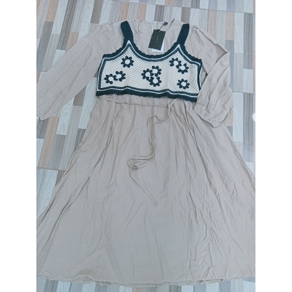 Tunik LFY + Rompi Rajut & Belt (New)