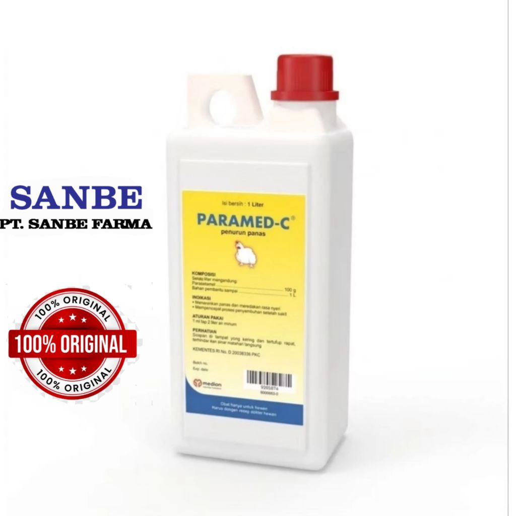 PARAMED 1LITER medion obat penurun panas ayam original