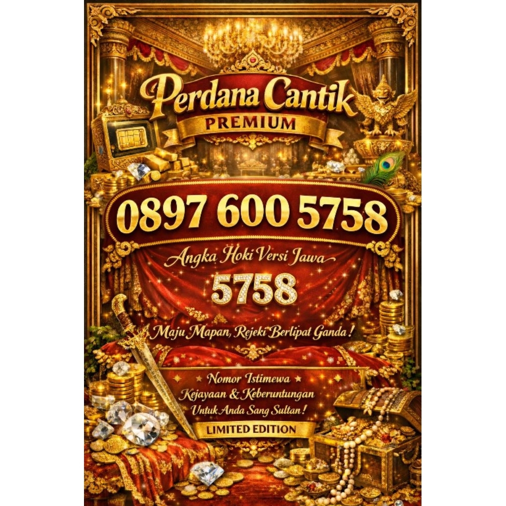 Nomor Cantik Premium Perdana Exsclusive Three Indosat 11 Digit Varian Angka Hoki Spesial Maju Mapan 