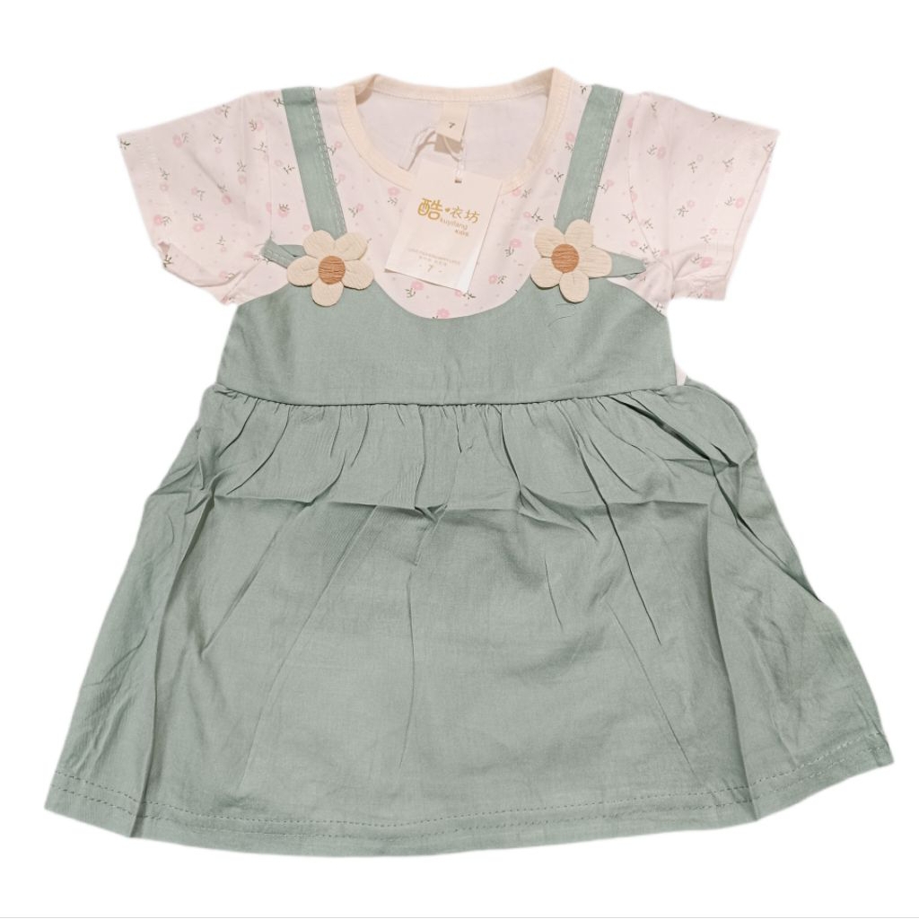 [ Impor ] Dress Anak Perempuan 1-4 tahun Katun Lembut