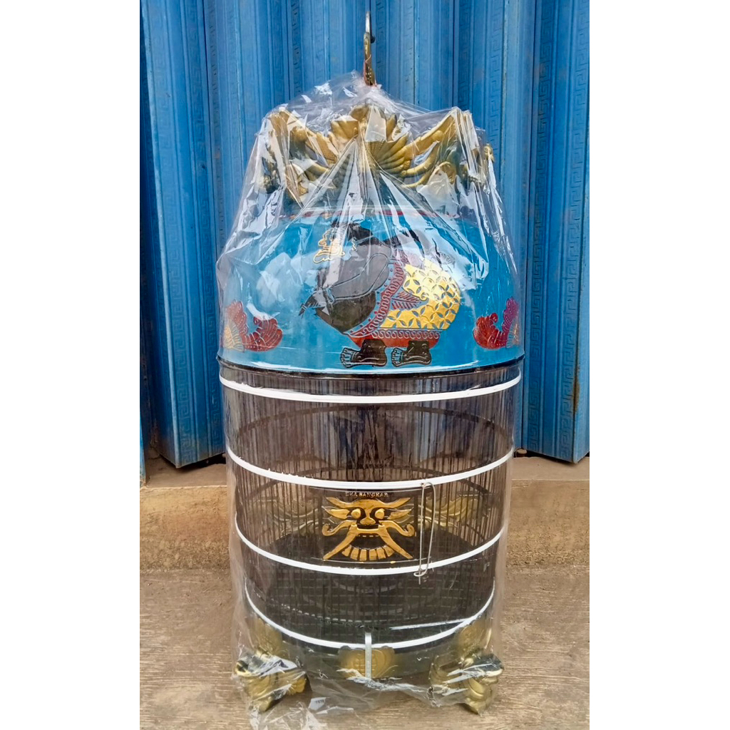 sangkar perkutut fiber Ruji bambu