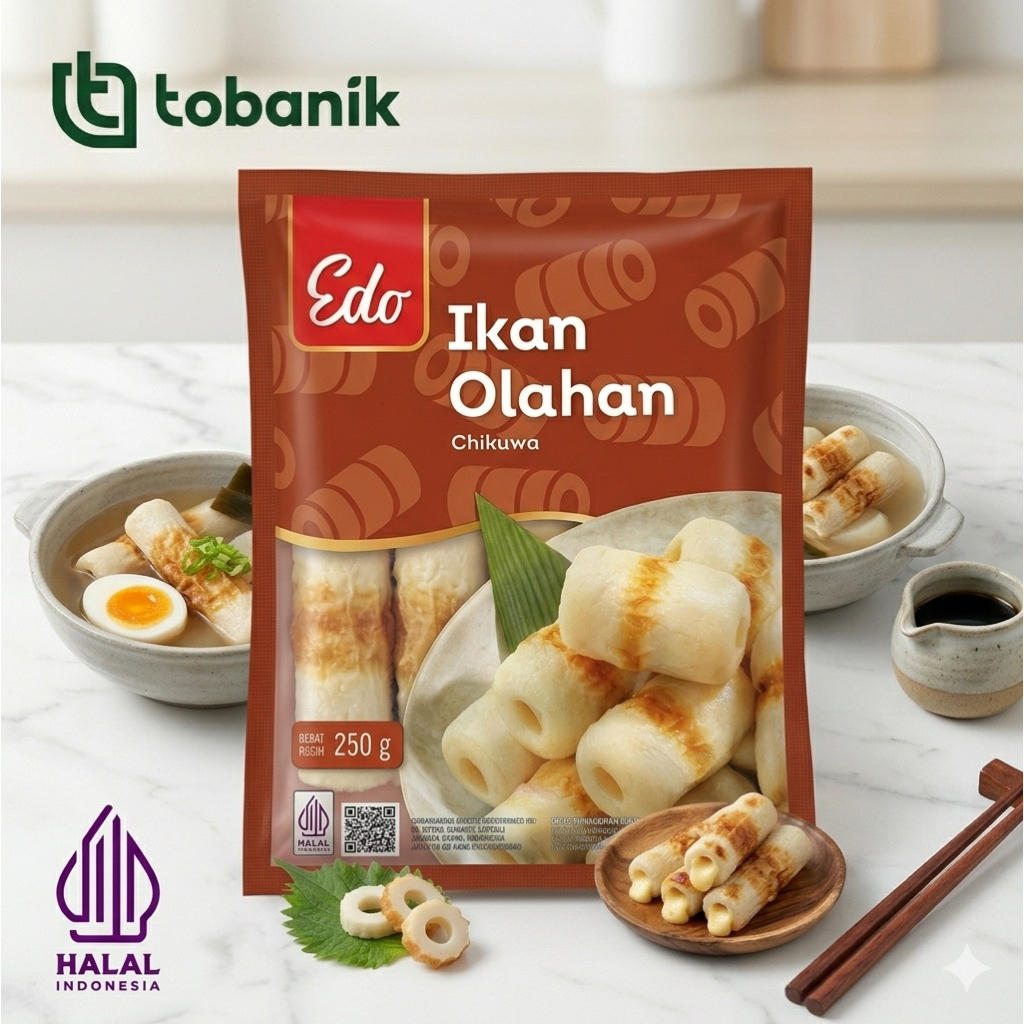 Edo Chikuwa Ikan Olahan 250g / Olahan Seafood Beku
