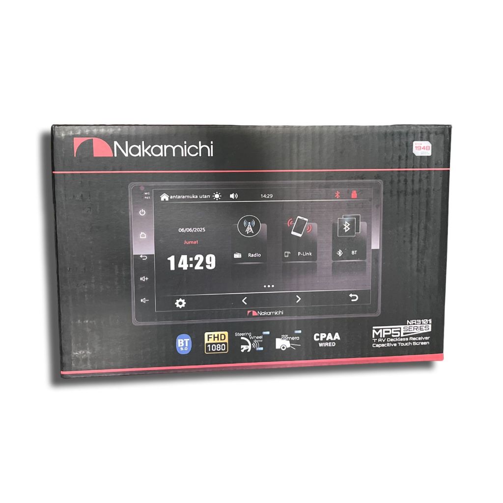 Headunit Double din 7 Inch Nakamichi NA3101i Deckless Mirrorlink Android