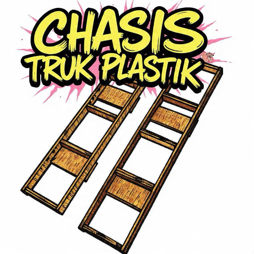 Chasis Truk Plastik Bahan Kayu Triplek
