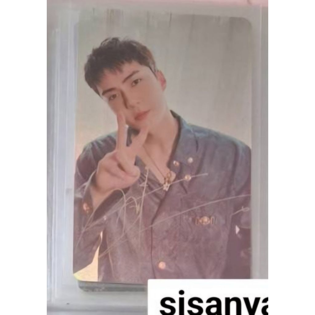 Photocard PC EXO Sehun Spotlight Sense Magazine