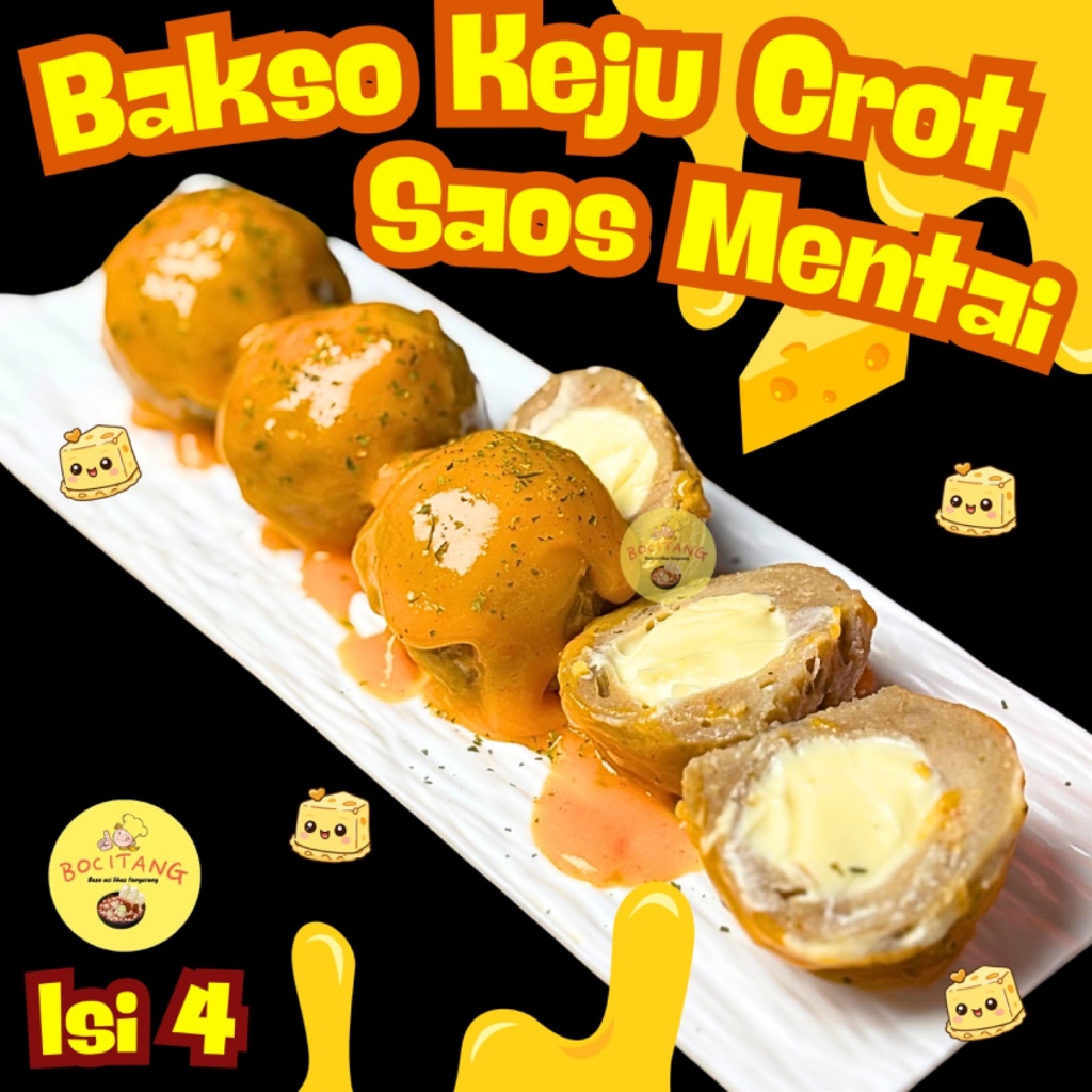 TERBARU BAKSO KEJU MENTAI !!! BAKSO KEJU CROT ISI 4 XTRA SAOS MENTAIII ISIAN KEJU MELIMPAH BAKSO NDA