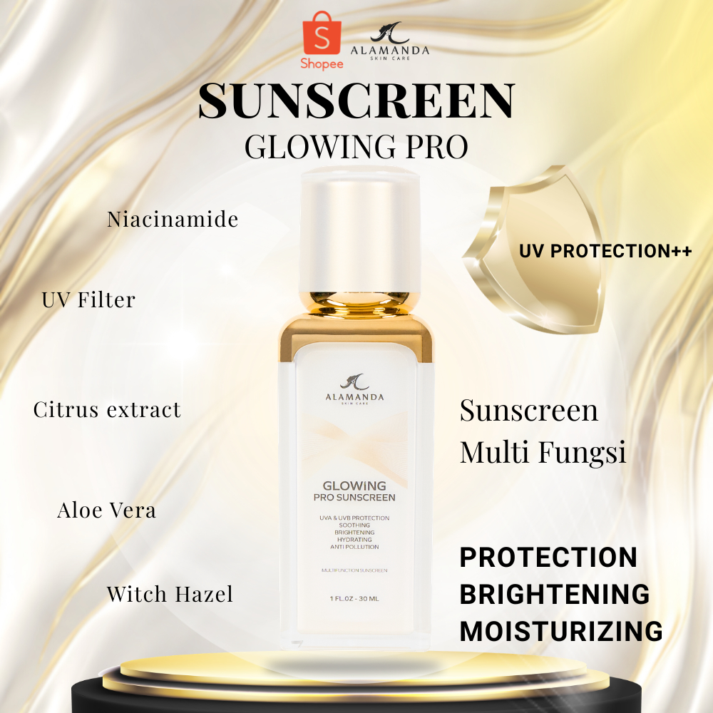 Sunscreen Glowing Pro Alamanda Skincare (BPOM)