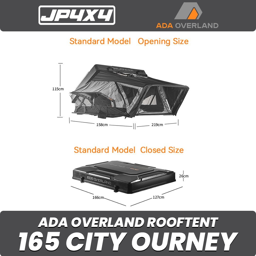Tenda Atap Mobil / ADA OVERLAND Rooftop Tent 165 City Ourney