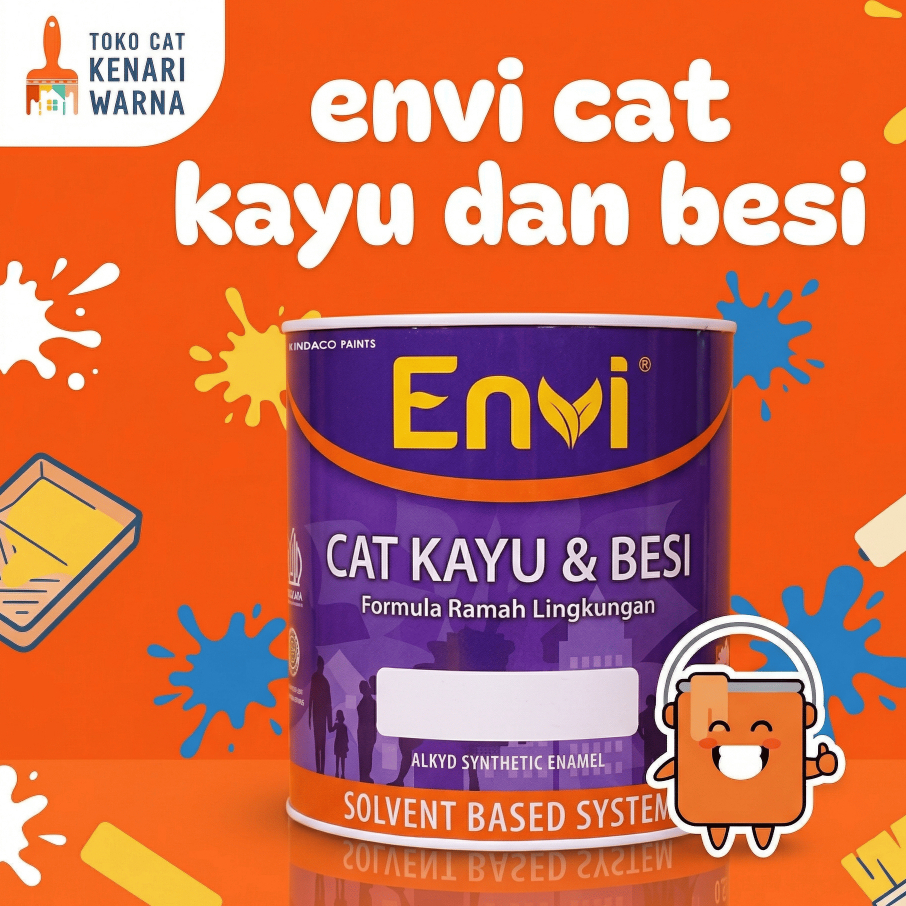 ENVI CAT KAYU & BESI - CAT KAYU DAN BESI 200 ml