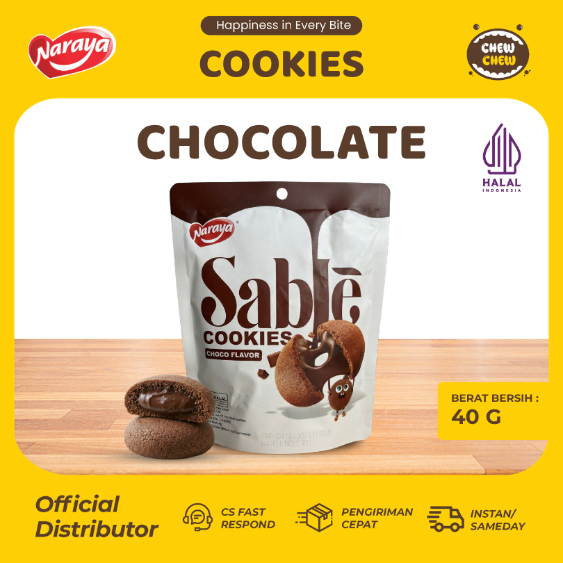 Naraya Sable Cookies 40g Chocolate