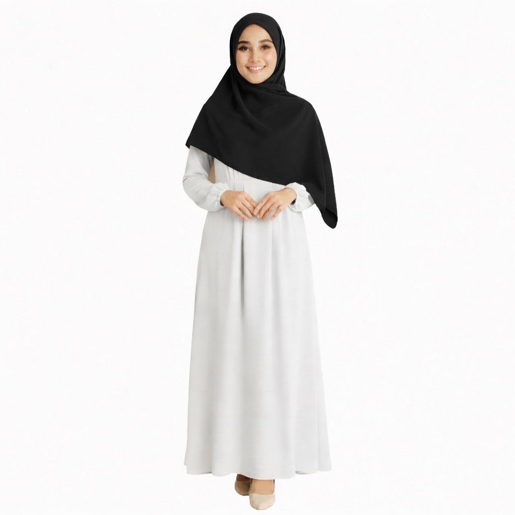 ERAFA - Hijab Voal Segi Empat Scarf Daily Cerutti Babydoll Warna Hitam