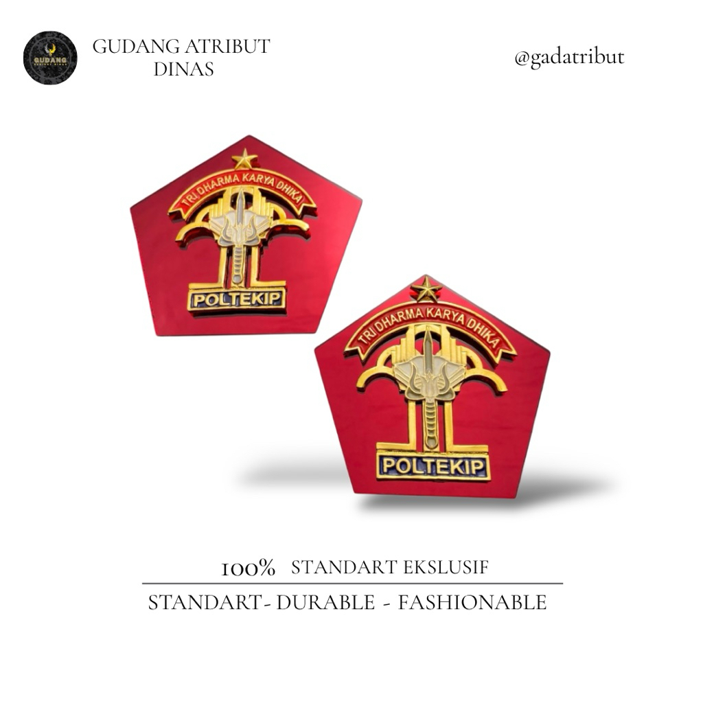 EMBLEM PET TARUNA POLTEKIP / Topi Pet Poltekip / Atribut Poltekip / Atribut Taruna / Atribut Kumham