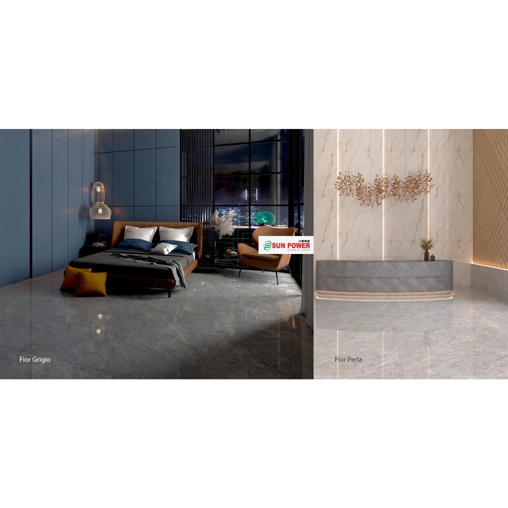 SUN POWER Fior Series 60x60 | 120x60 Glazed Polished - Granit Tiles Lantai & Dinding Sun Power Ceram