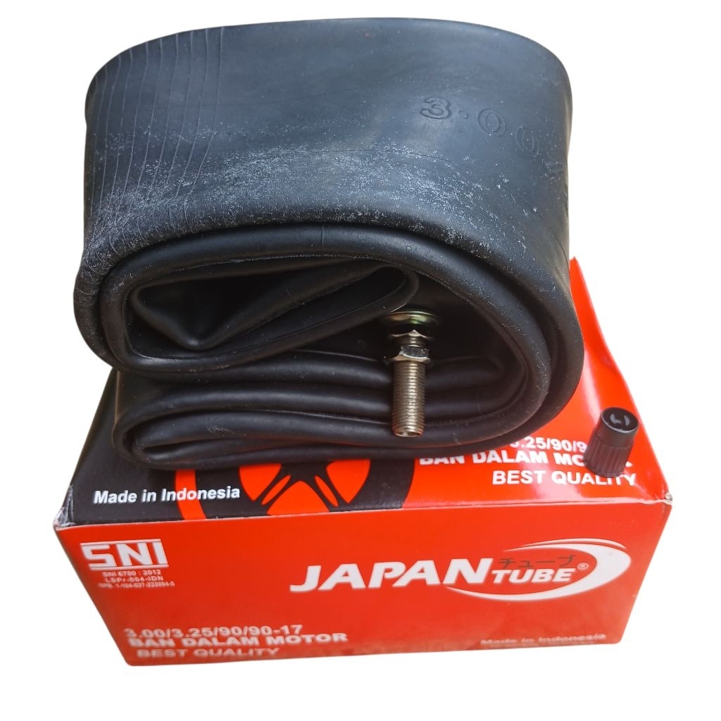 JAPAN 12 PCS BAN DALAM JAPAN 300-325-17 (90-90-17) SEMUA MOTOR SPORT CBR 150-VERZA-VIXOON  BAN BELAK