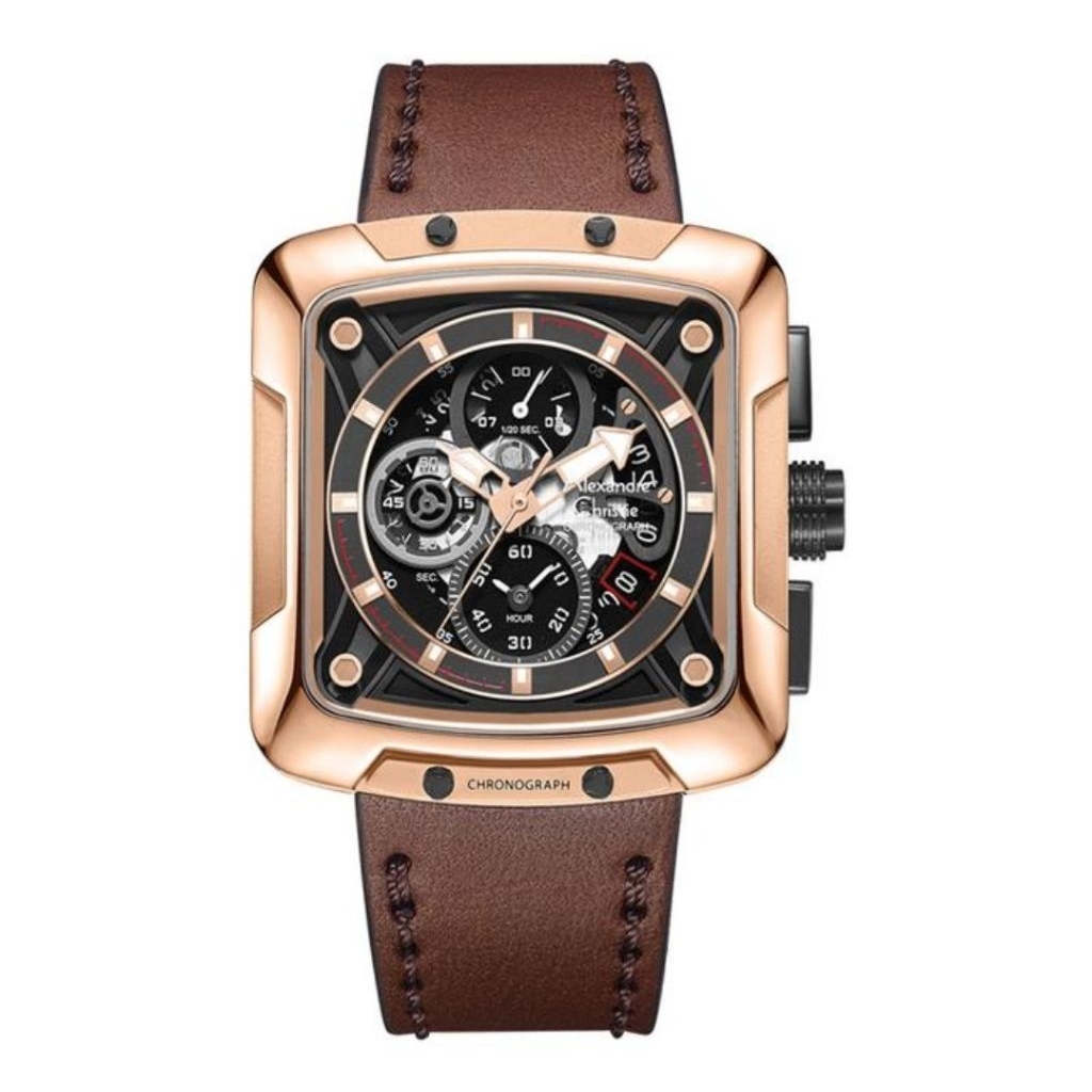 JAM TANGAN PRIA ALEXANDRE CHRISTIE AC3039 AC 3039 AC3030 AC 3030 LEATHER STRAP