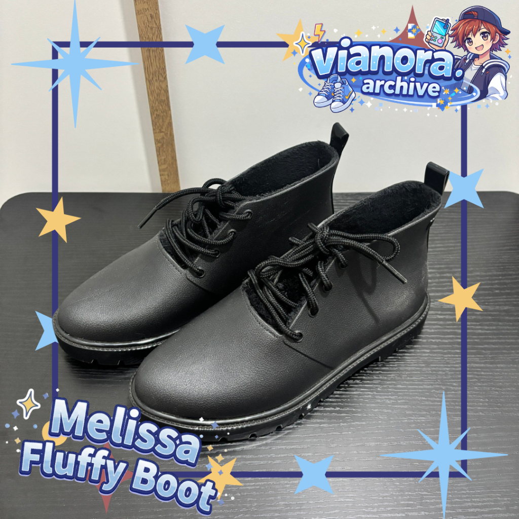 PRELOVED | Melissa Fluffy Boot - Black