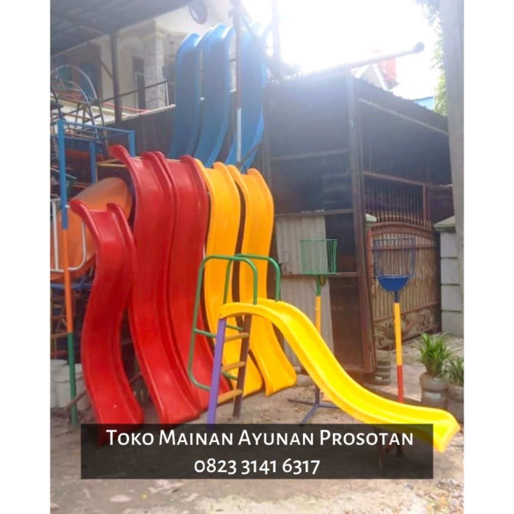 Perosotan - Prosotan - Perosotan Besi Outdoor - Prosotan Besi Outdoor - Perosotan Anak Tk Paud - Pro