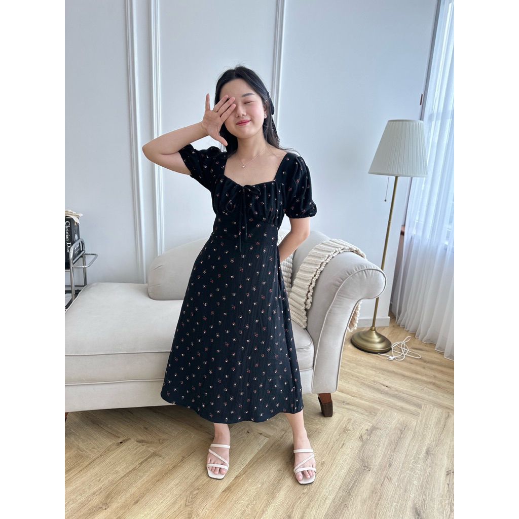 MINJI DRESS/D0084/DRESS FLORAL KOREA MIURA