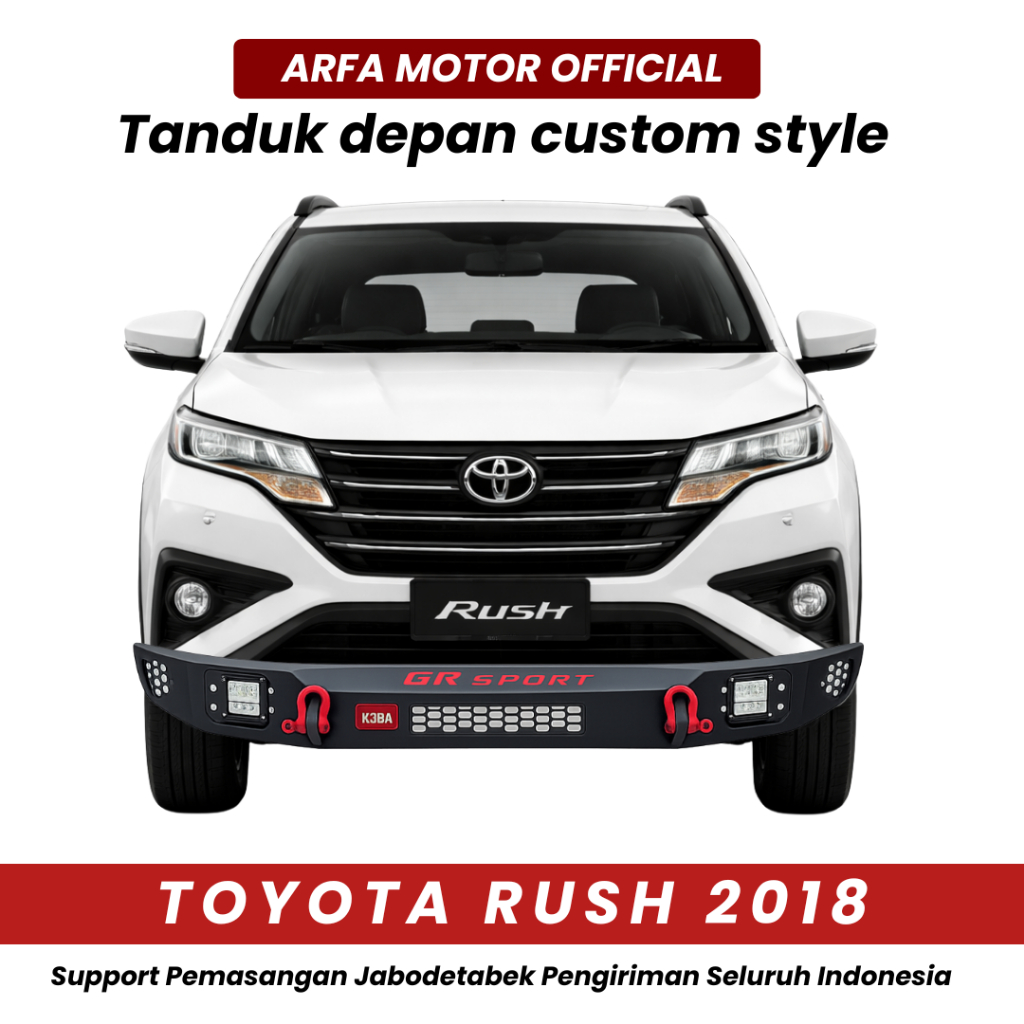 Tanduk depan custom all new rush 2018 / Tanduk depan rush
