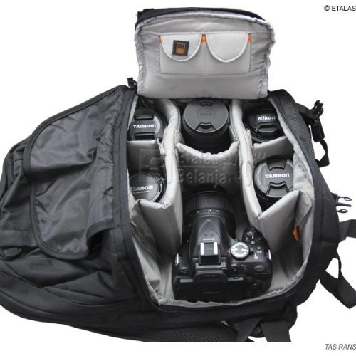 TAS RANSEL IMPOR DSLR/LAPTOP - BAHAN LowePro LUAR DALAM TIPE 5900