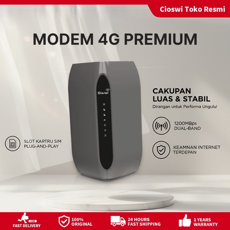 Cioswi Router SIM Card | Full Network |1200Mbps | 32 User | Router 4G | Router WiFi 1200Mbps