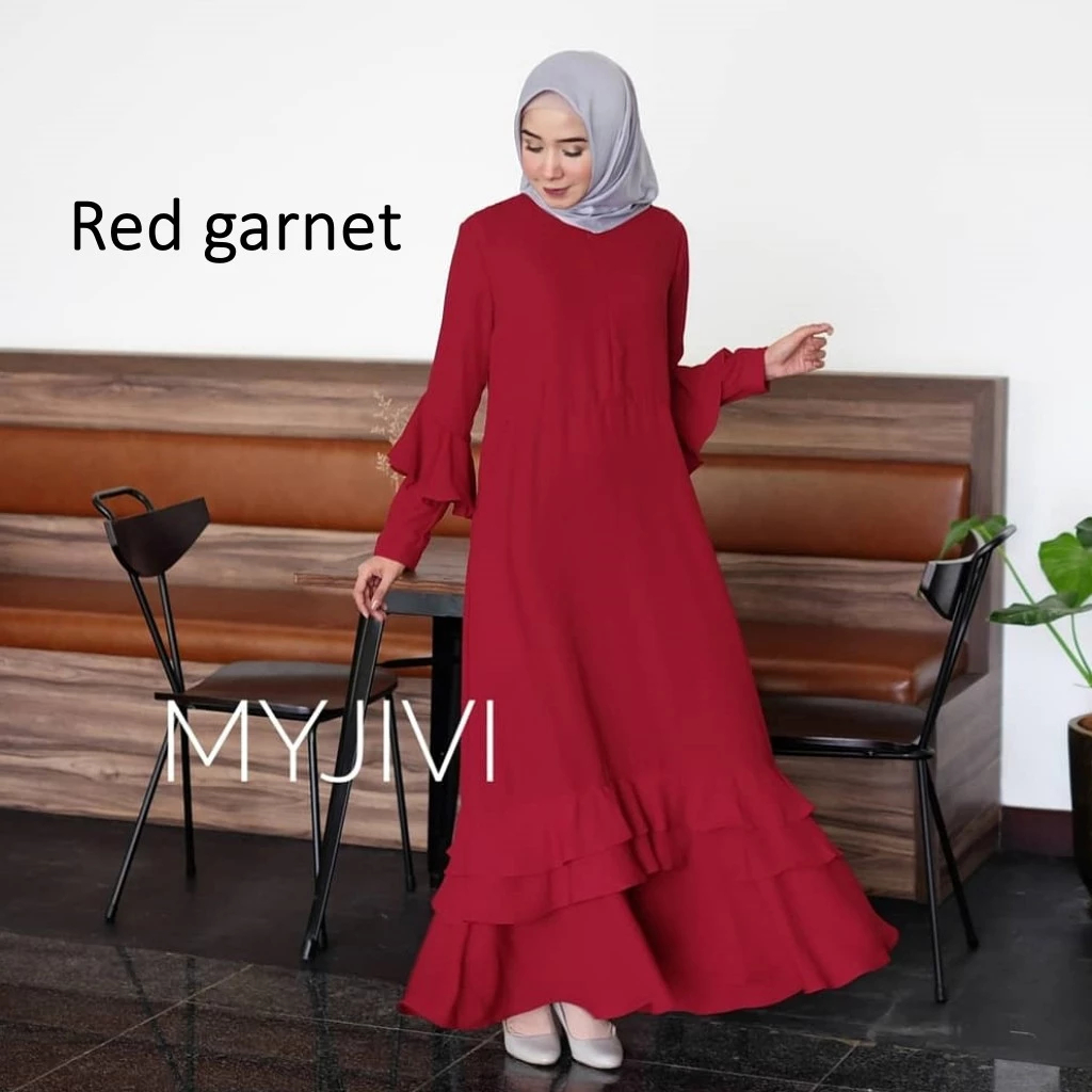 Alesha Dress by MyJivi Red Garnet