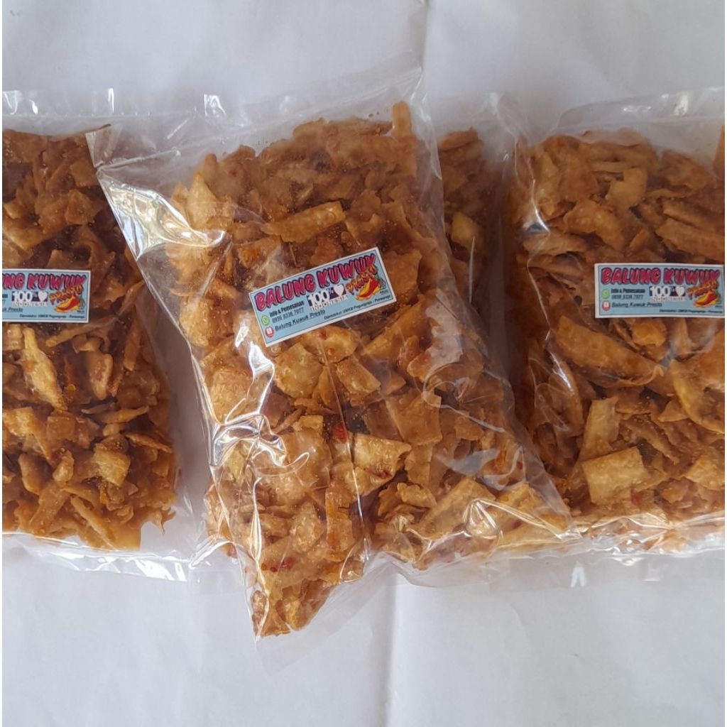 Balung Kuwuk Presto Renyah Empuk Gurih Pedas Manis Kripik singkong empuk manggleng balung kethek ped