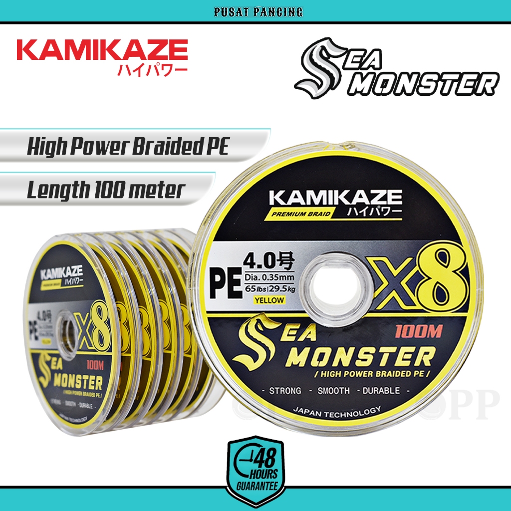 Senar PE Braided X8 Yellow 100m untuk Casting & Jigging - Kuat dan Halus