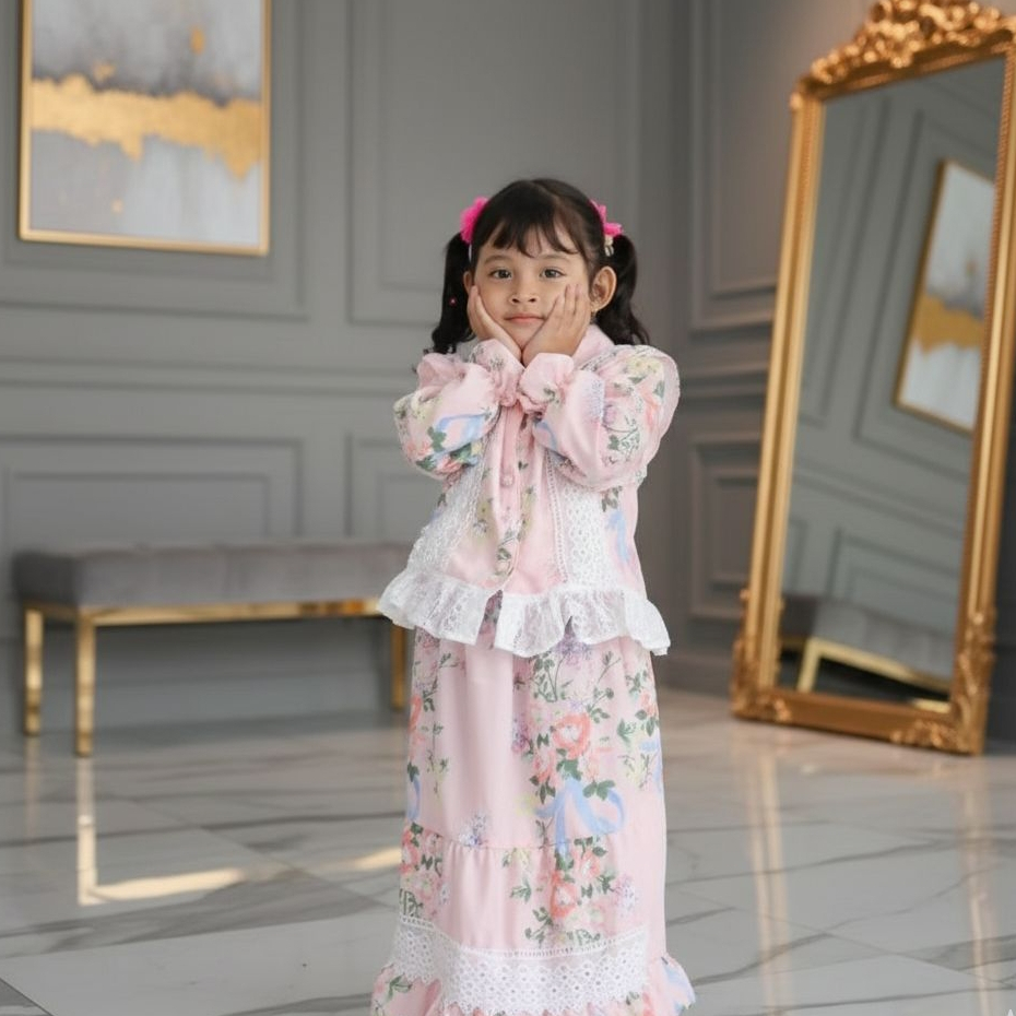 WILONA SET Rok Anak Renda M L XL XXL by Mumu Fashion
