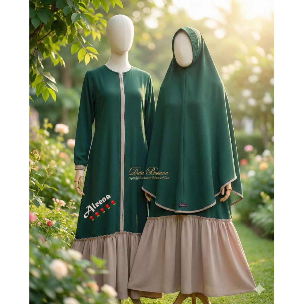 Gamis Set Aleena Kriwil Lucu By Duta Busana sarimbit ibu dan anak