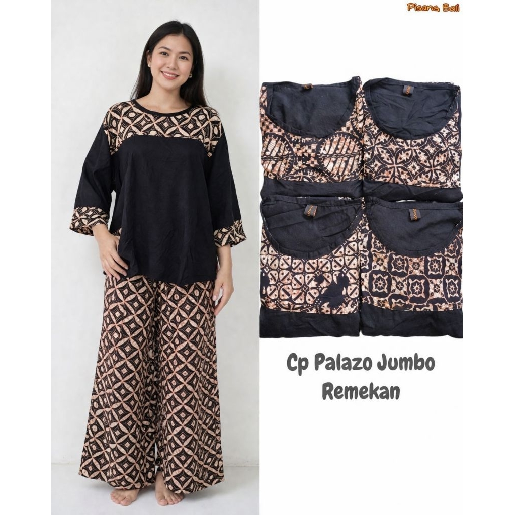 set batik kulot jumbo