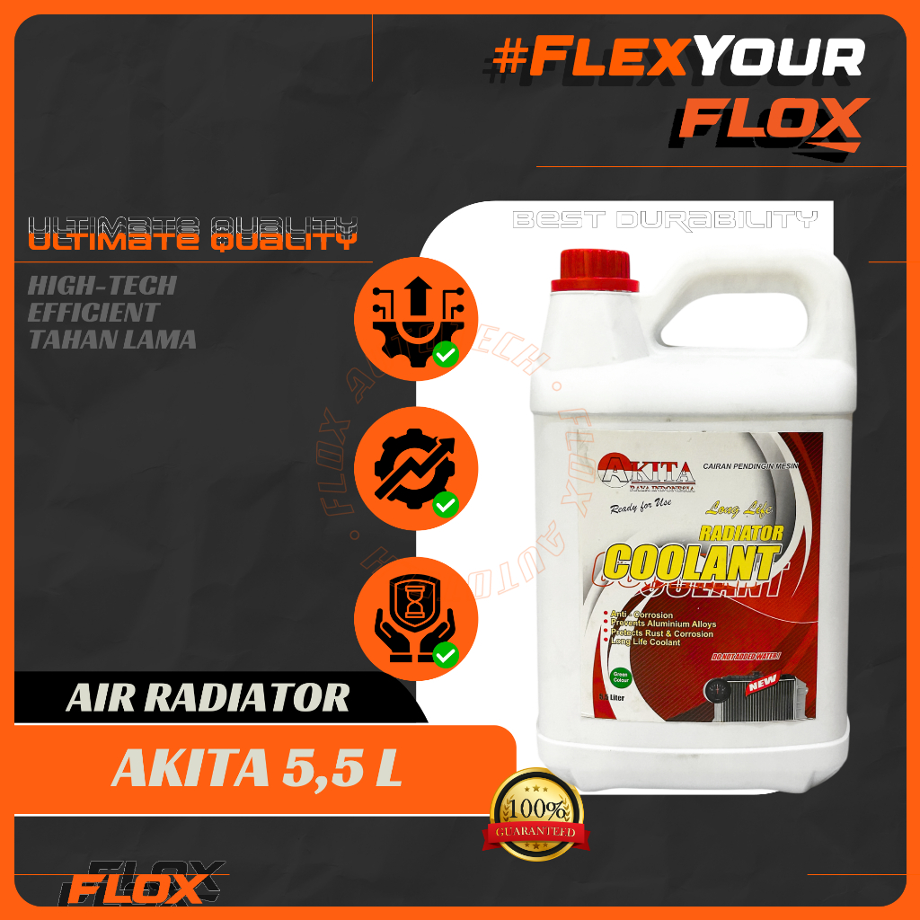 Air Radiator Coolant Akita 5,5 L Motor Mobil Berkualitas
