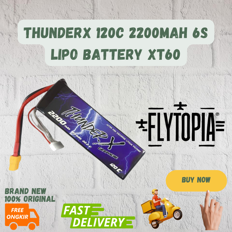 ThunderX 120C 2200mah 22.2V 6S Lipo Battery XT60
